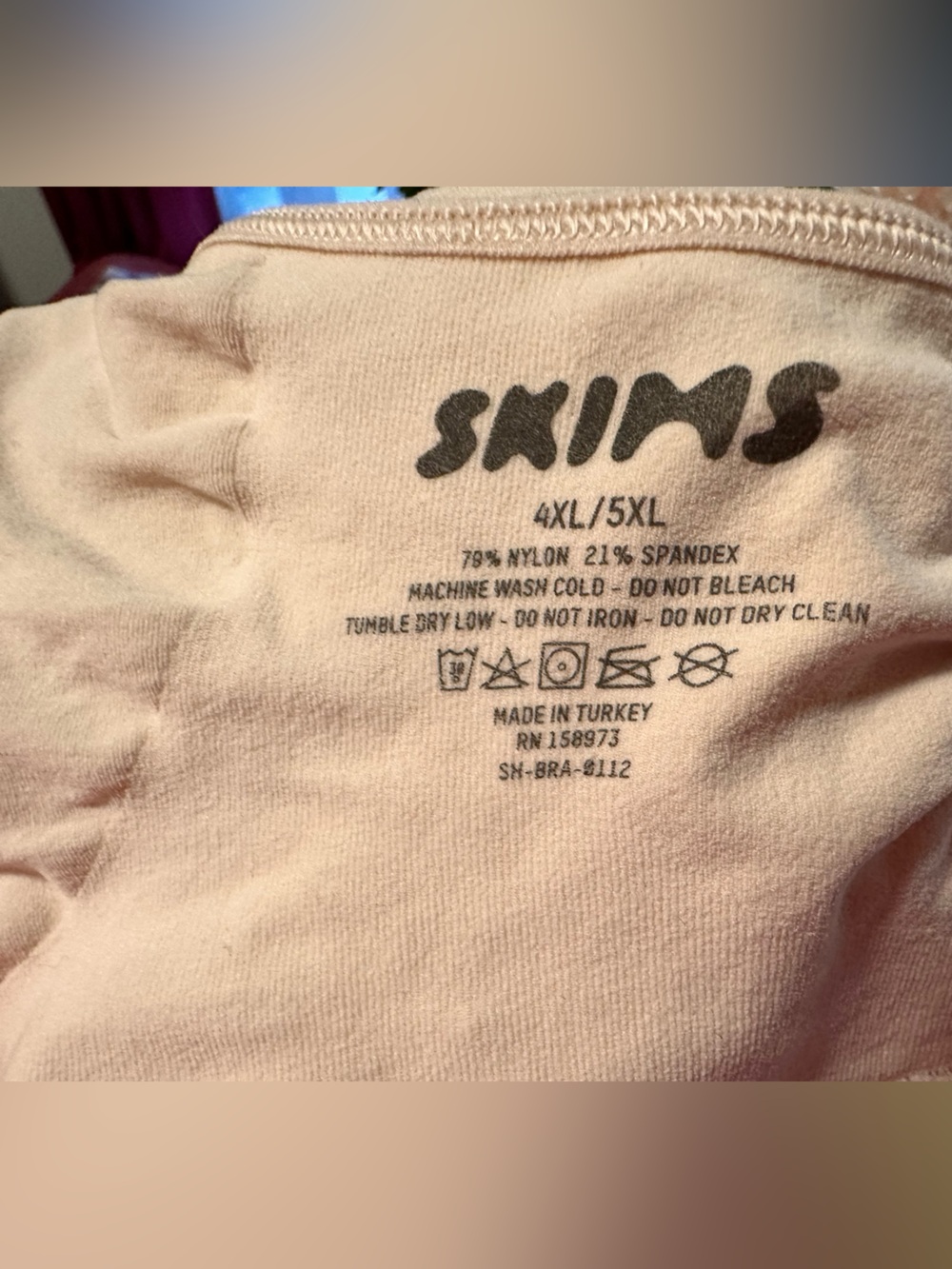 NWT_SKIMS Shapewear Bralette Sand View 4
